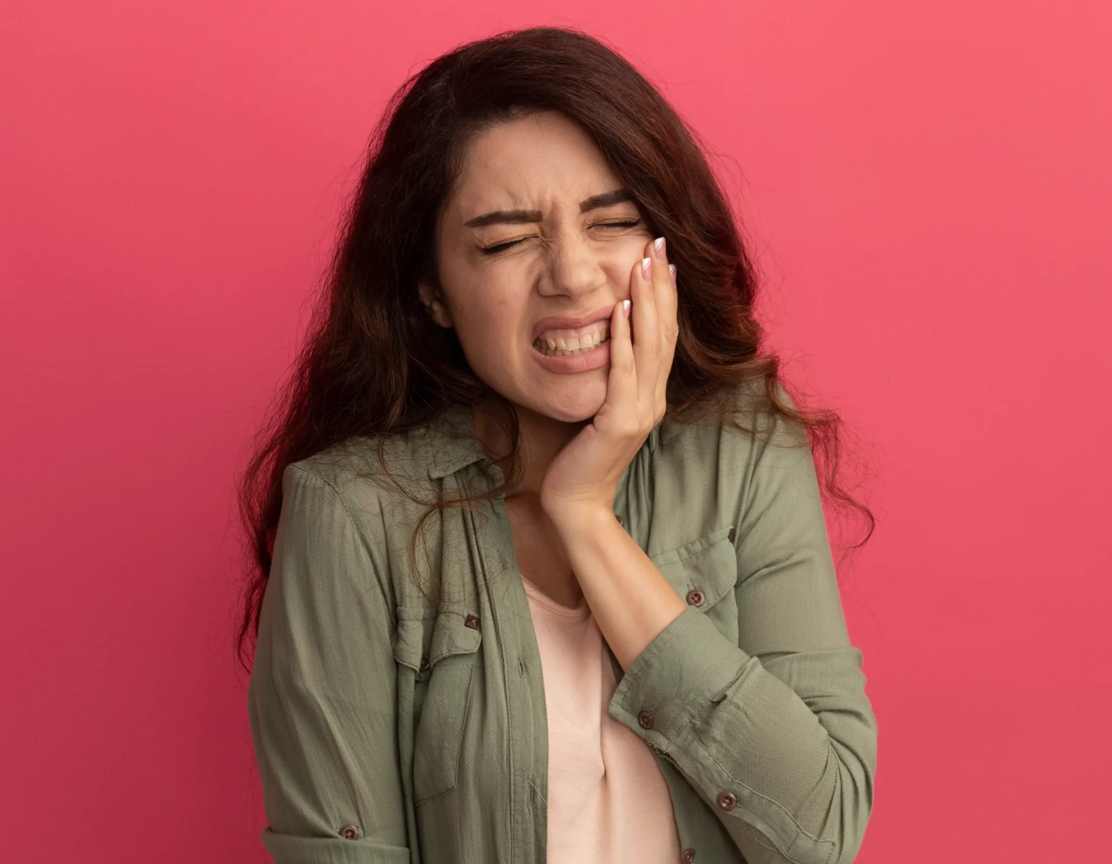 Patient experiencing severe tooth pain